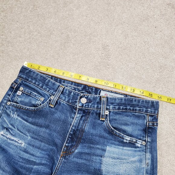 AG ADRIANO GOLDSCHMIED Ex-Boyfriend Slouchy Slim Patchwork Jeans Women's 27 x 26 - Picture 12 of 15